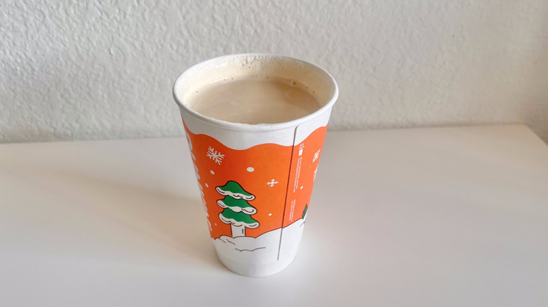 Top view of Protein Latte with Sugar-Free Vanilla from Dunkin'