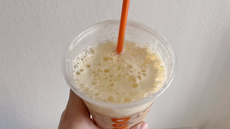 View of banana cold foam