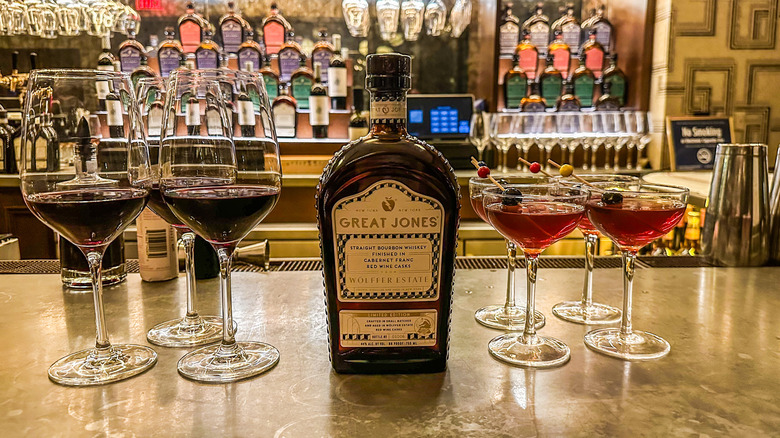 whiskey with wine and cocktails