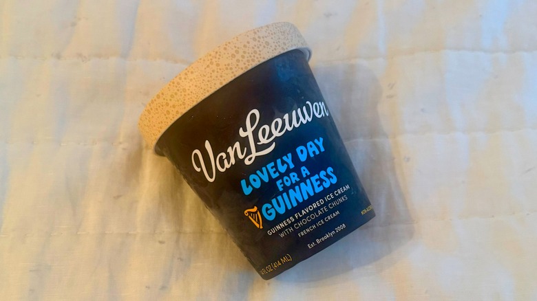 Van Leeuwen Lovely Day For A Guinness pint laying on pillowy soft background