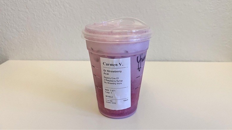 Starbucks Hannah Montana Refresher order