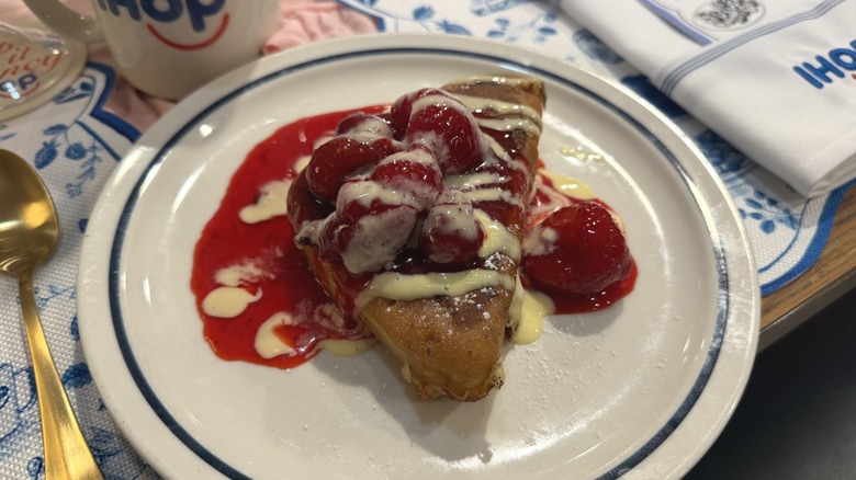 Strawberry French Toast with sauces