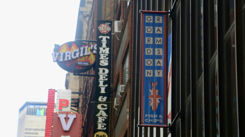 Exterior of Gordon Ramsay Fish and Chips restaurant