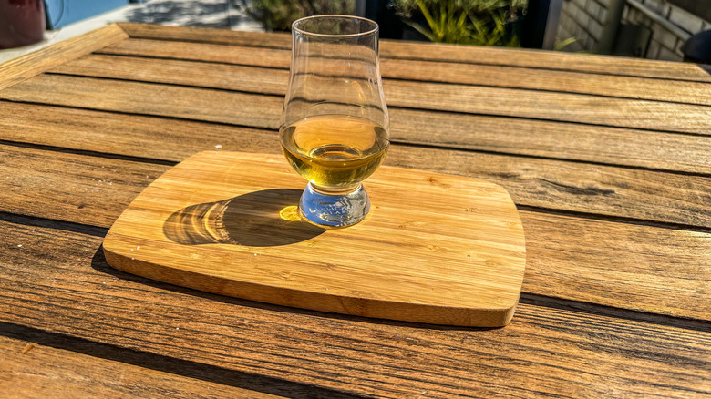 glass of Nc'nean whisky neat