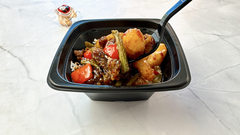 Panda Express crispy sesame shrimp & beef