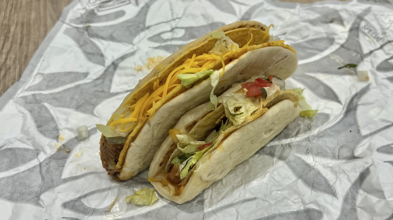 Taco Bell Gordita Crunch Duo with a Cheesy Gordita Crunch.