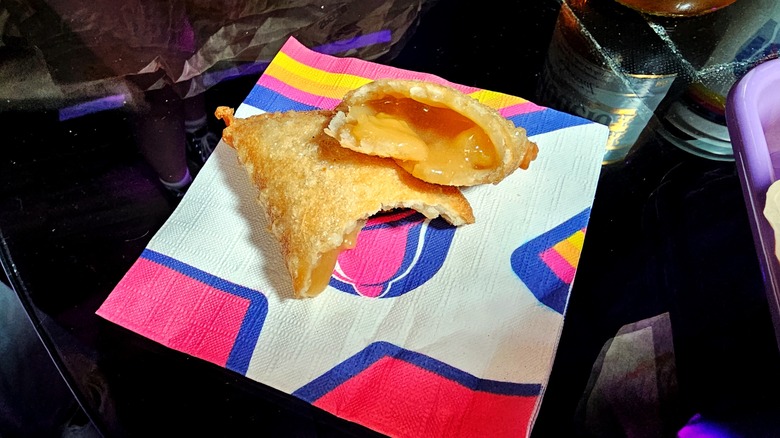 Caramel Apple Empanada on Taco Bell napkin