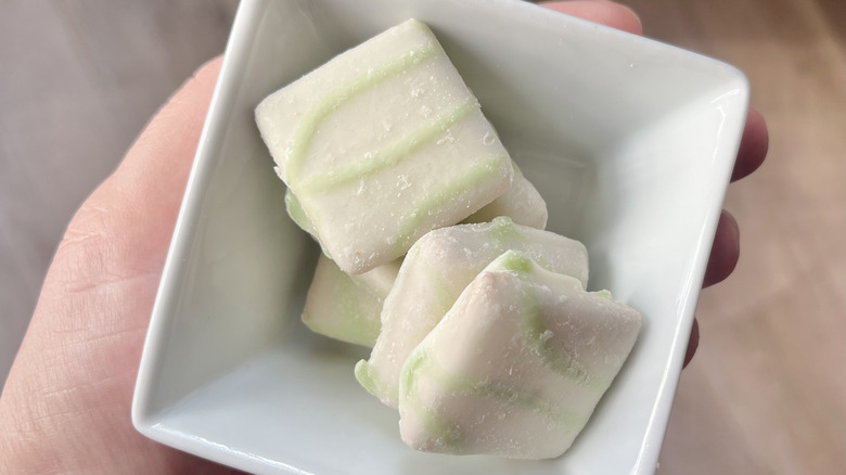 Close-up of Trader Joe's Key Lime Inspired Grahams in a bowl