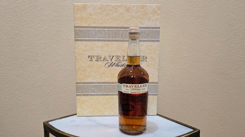 Traveller Full Proof Whiskey and gift box