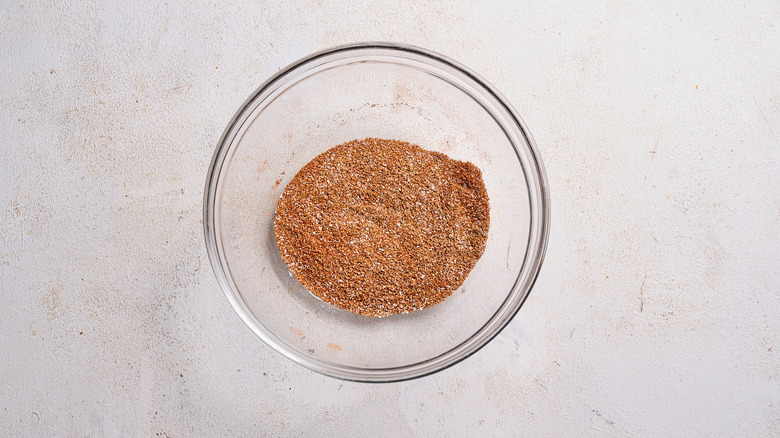 combining spices in a bowl