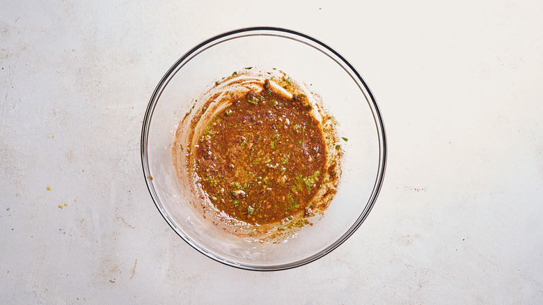 marinade combined in a bowl