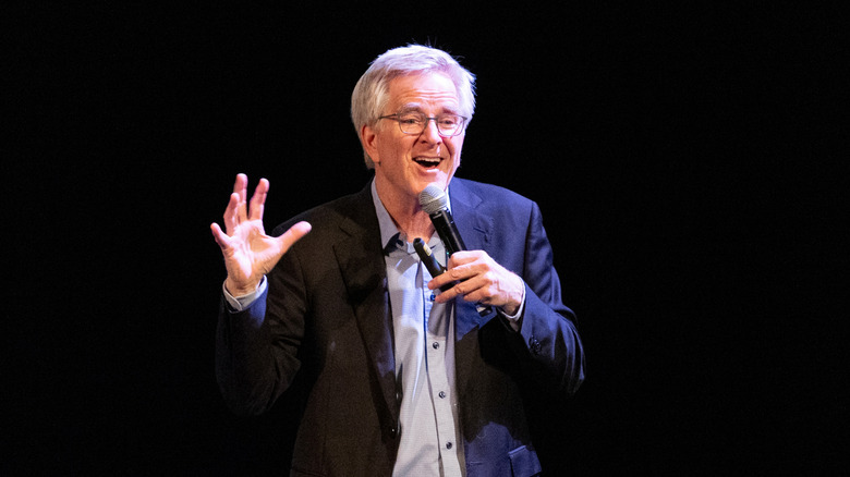 Rick Steves on stage.