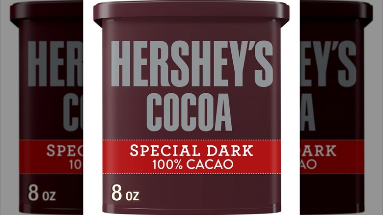 Mirrored image of Hershey's Cocoa Special Dark 100% Cacao
