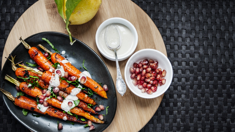 roasted carrots on plate