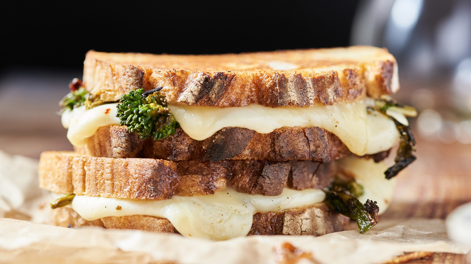 Roasted Broccoli Rabe Grilled Cheese Sandwich Recipe