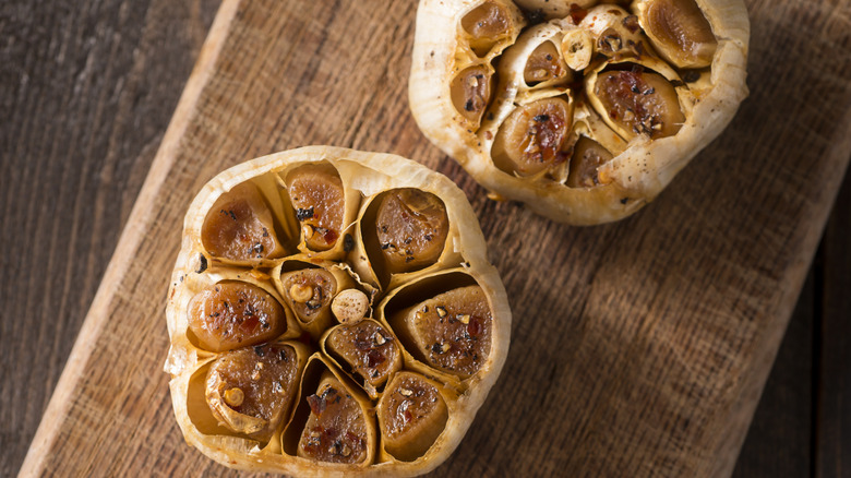 roasted garlic heads