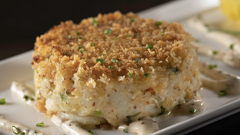 Crab cake at Eddie V's