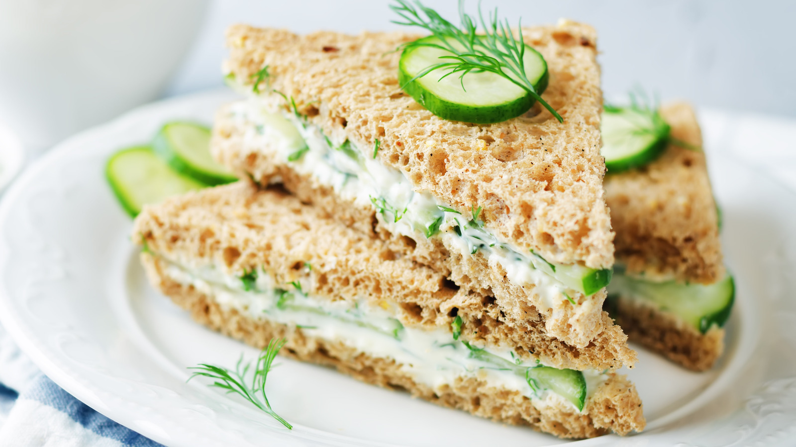 Salad Dressing Is The Key To Improving Cucumber Sandwiches