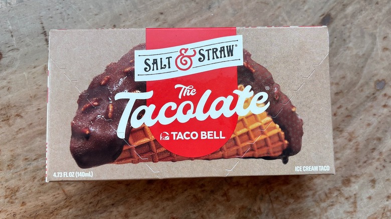 Salt & Straw Tacolate box on counter