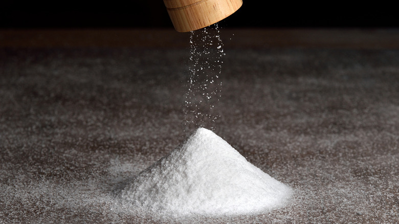 pile of ground salt