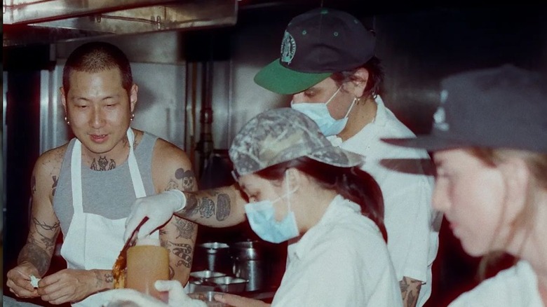 Chef Danny Bowien and crew at work