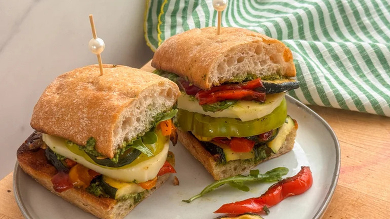 Marinated Grilled Veggie Summer Sandwich