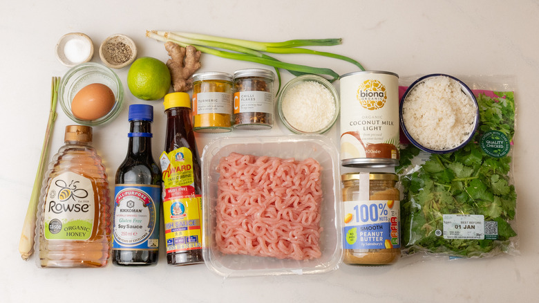 satay-style Thai chicken meatballs ingredients