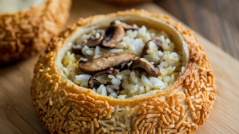 bowl of mushroom soup