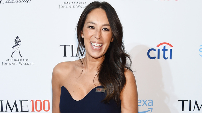 joanna gaines smiling in dress