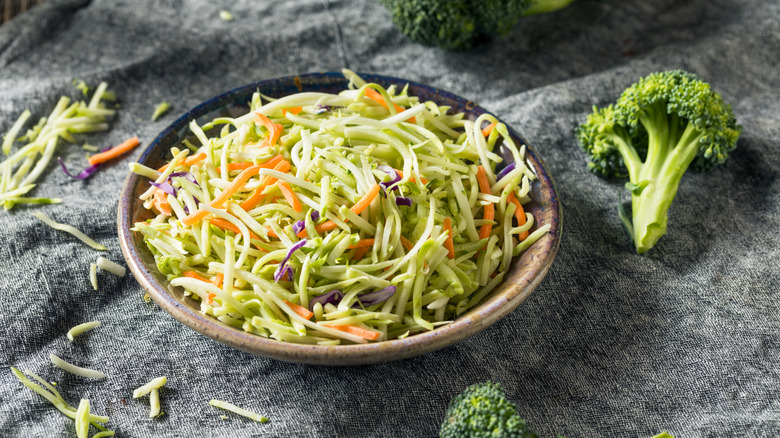 Broccoli Coleslaw in a Bowl