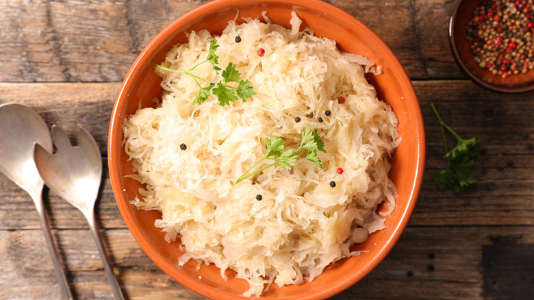 Sauerkraut in a Bowl