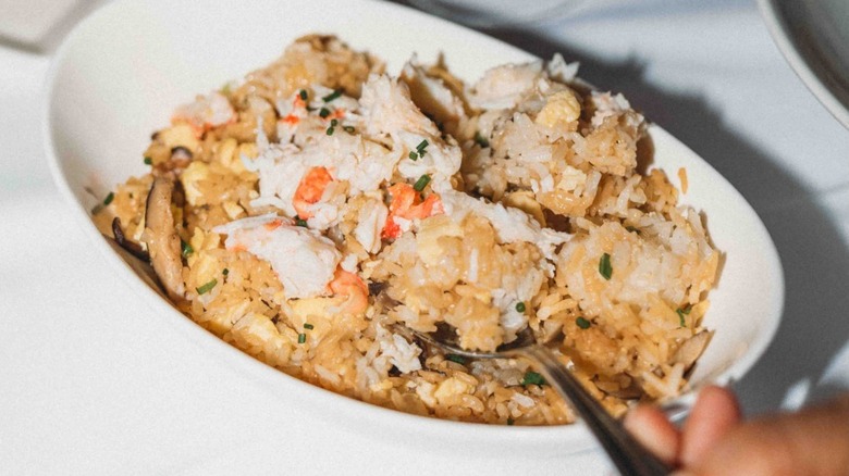 Eddie V's crab fried rice