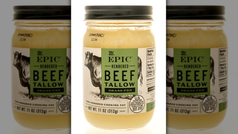 jar of beef tallow