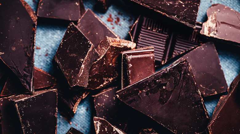 Roughly chopped dark chocolate