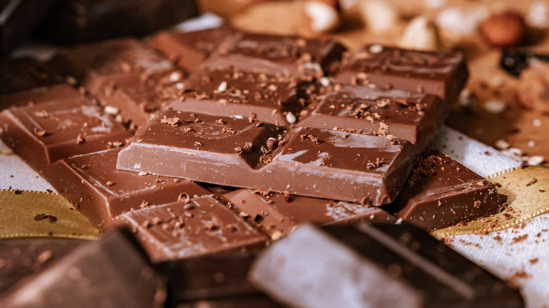 Semi-sweet chocolate bar chunks