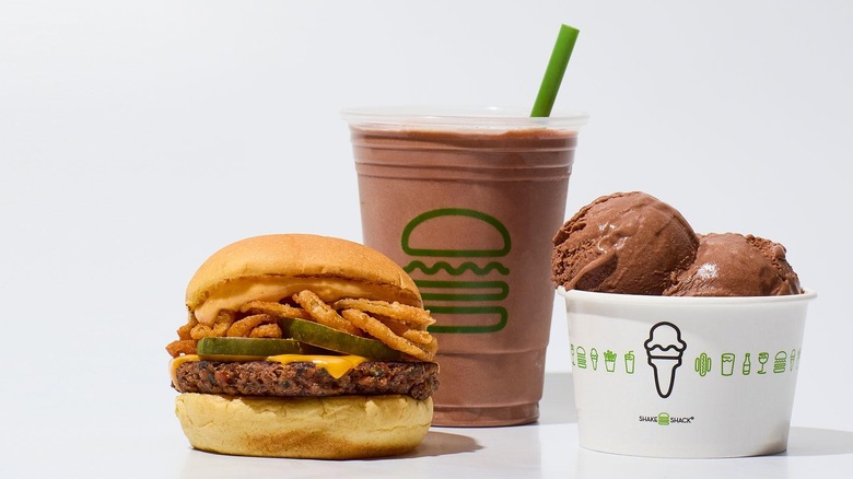 Shake Shack veggie burger and vegan desserts