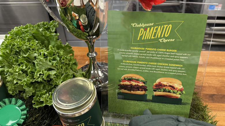 Clubhouse Pimento Cheese Menu sign