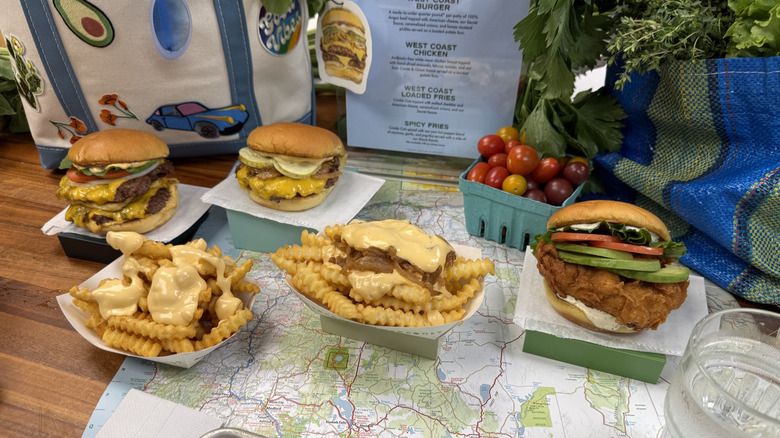 West Coast Menu display