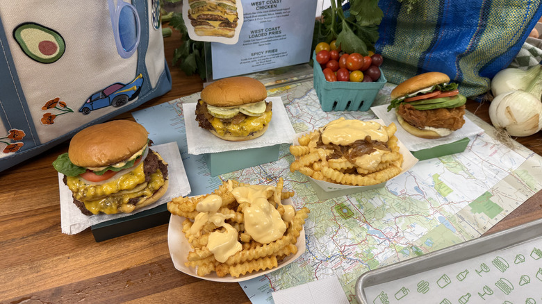 West Coast menu display