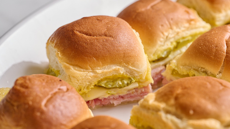 cuban slider on a platter