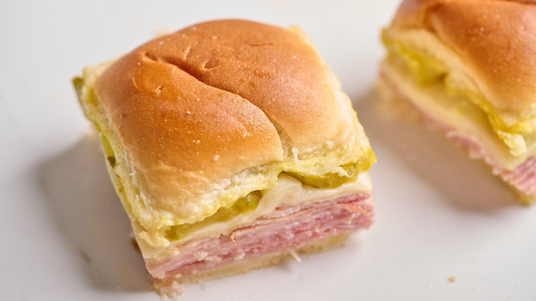 cuban slider on a table