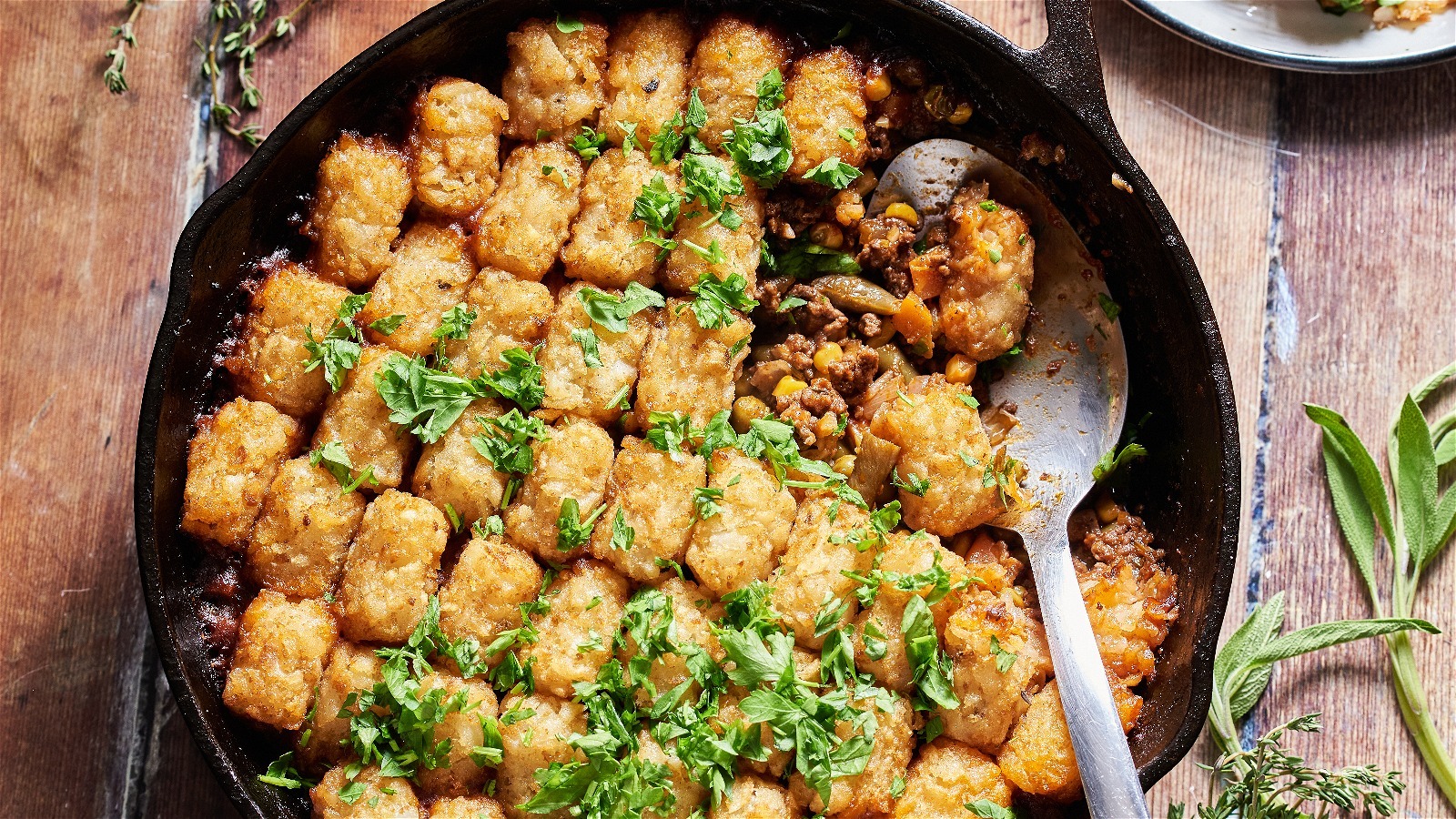 Shepherd's PieInspired Tater Tot Hotdish Recipe