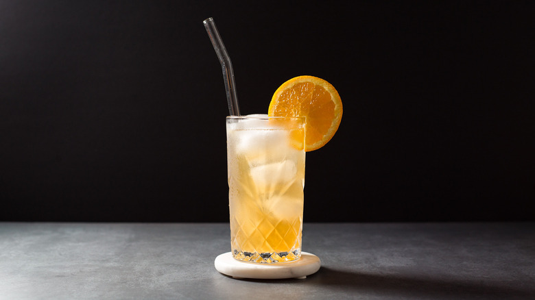 sherry cocktail served on table