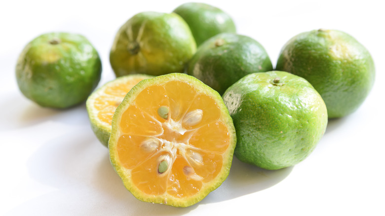 Various shikuwasa citrus