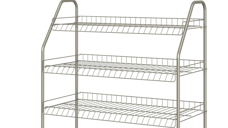 Wire shoe rack organizer