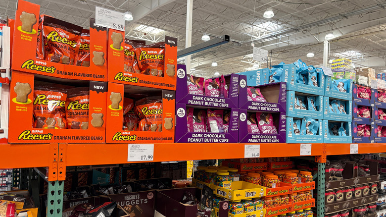 selection of chocolate and candy at Costco
