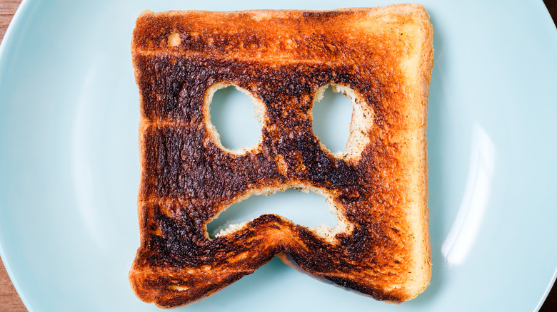 Sad toast face
