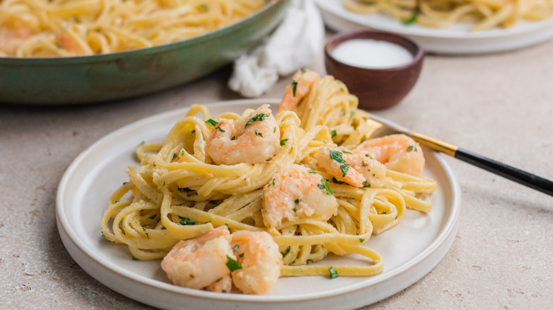 Shrimp Linguine Alfredo Recipe