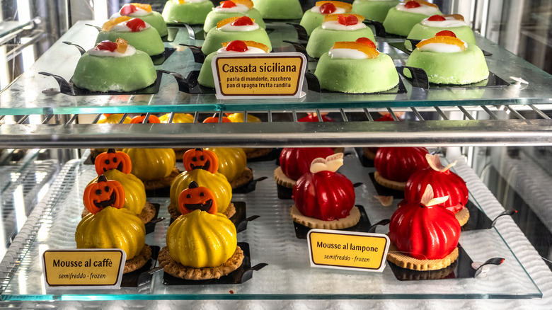 Several Italian desserts