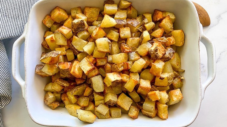 home fries in a dish